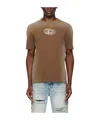 Diesel Brown T-adjust-q8 T-shirt In Brown