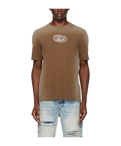 Diesel Brown T-adjust-q8 T-shirt In 7esa