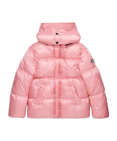 Diesel Kids' Jwrolfs Jacket In Pink