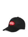 Diesel Logo贴花棒球帽 In Black