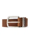 Diesel Logo B Visible Belt In Bruciato