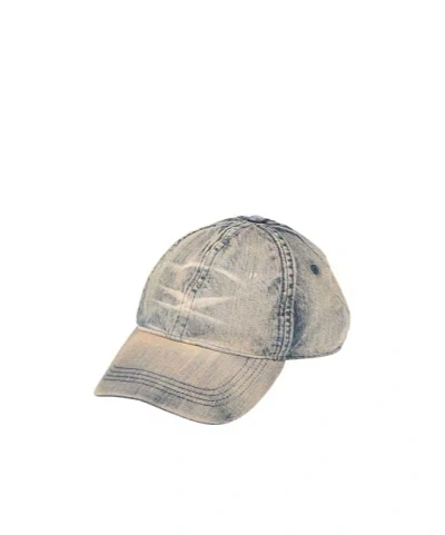 Diesel Logo Baseball Cap In Gray