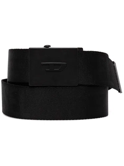 Diesel Logo Belt In Black