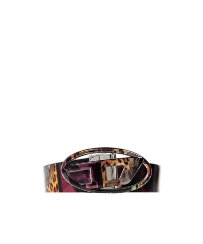 Diesel Logo Belt In Black