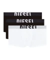 Diesel Logo Boxers (set Of Three) In White