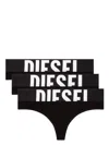 Diesel Logo Briefs - 3pack In Black