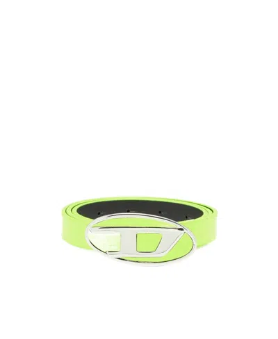 Diesel Logo-buckle Leather Belt In Multicolor