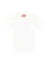 Diesel Logo Cotton T-shirt In White