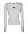 Diesel Long-sleeve Top With Oval D Cut-out In White