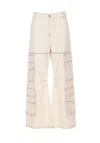 Diesel Women's D-sire Cargo Leggings In White