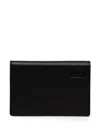 Diesel Logo-debossed Card Holder In 黑色