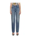 Diesel Logo Denim Trousers In Blue