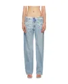 Diesel Logo Denim Trousers In Gray