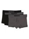 Diesel Logo-detail Boxer Shorts (pack Of Three) In Gray