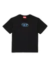 Diesel Logo-detail Cotton T-shirt In Black