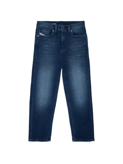 Diesel Kids' Logo-detail Jeans In Blue
