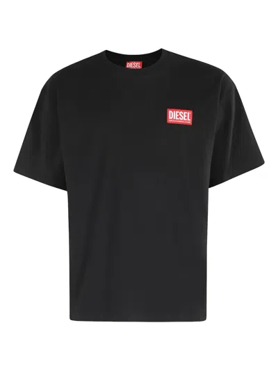 Diesel Logo-detail T-shirt In Black