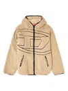 Diesel S-zat Sweat-shirt Puffer Jackets Beige In Neutral