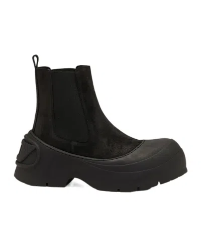 DIESEL LOGO-DETAIL TOE-CAP BOOTS