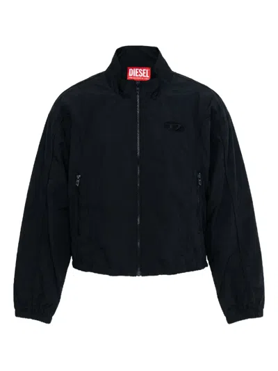 Diesel Logo-detail Zipped Jacket In Multi