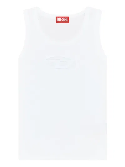 DIESEL LOGO-EMBELLISHED SLEEVELESS TANK TOP