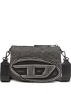 Diesel Logo-embossed Camera Bag In Gray