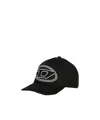 Diesel Logo-embroidered Cap In Black