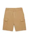 Diesel Logo-embroidered Cargo Shorts In Neutrals
