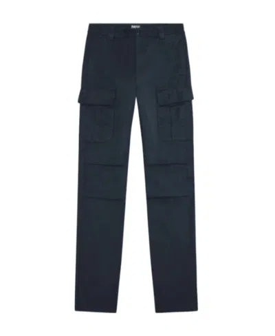 Diesel Logo-embroidered Cargo-trousers In Black