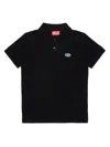 DIESEL LOGO-EMBROIDERED COTTON POLO SHIRT