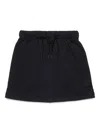 Diesel Fleece Skirt With Oval D Logo In Black