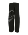 Diesel Cotton Trousers With Graphic Detail And Fit In Black