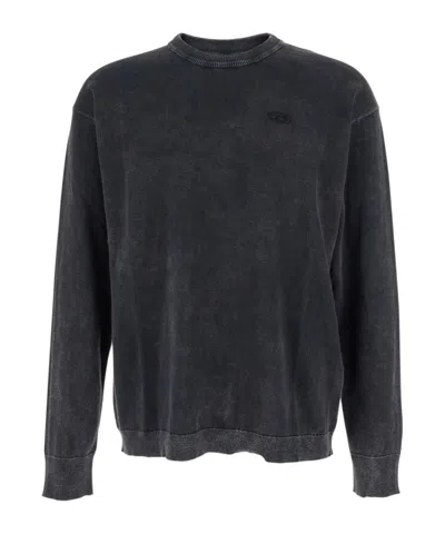 Diesel Long-sleeved T-shirt In Black