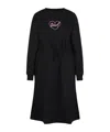 Diesel Logo-embroidered Dress In Black