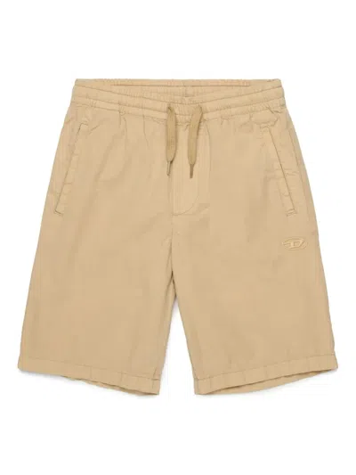DIESEL LOGO-EMBROIDERED SHORTS