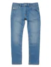 Diesel Logo-embroidered Straight-leg Jeans In Blue