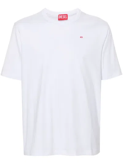 DIESEL LOGO刺绣T恤