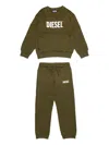 Diesel Logo-embroidered Tracksuit (set Of Two) In Green