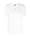 Diesel T-ele-long-d T-shirt In White