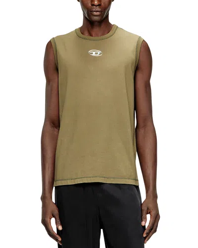 Diesel Logo Graphic Tank Top In Green