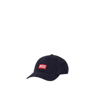 Diesel Logo Hat In Black