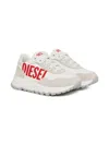 Diesel Logo Inserts Trainers In White