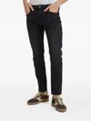 Diesel Logo Jeans In Black