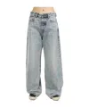 Diesel Women Straight Jeans In Gray