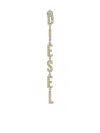 Diesel Two-tone Stainless Steel Drop Earring In 金色