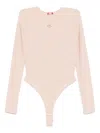 Diesel Logo-motif Bodysuit In Pink