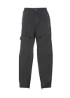Diesel 'p-ride' Cargo Track Pants In Black