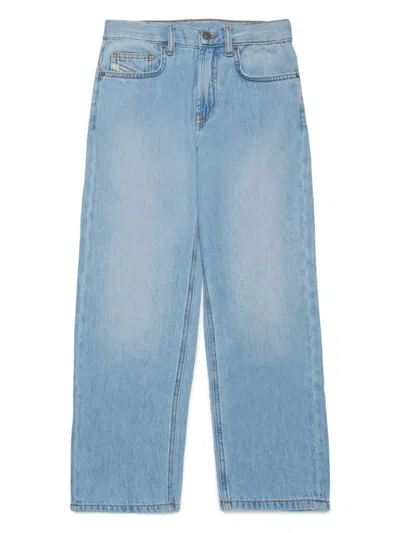 Diesel Logo Pants In Blue