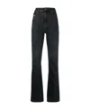 Diesel Logo-patch Cotton Jeans In Black