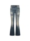 Diesel Logo-patch Flared Jeans In Blue